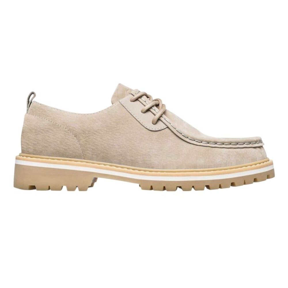 CLAE Unisex Adult Leather Moc Toe Derby Shoes / Safari